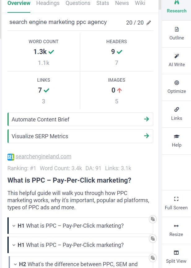 Frase A.I Research tools for 2023 seo trends